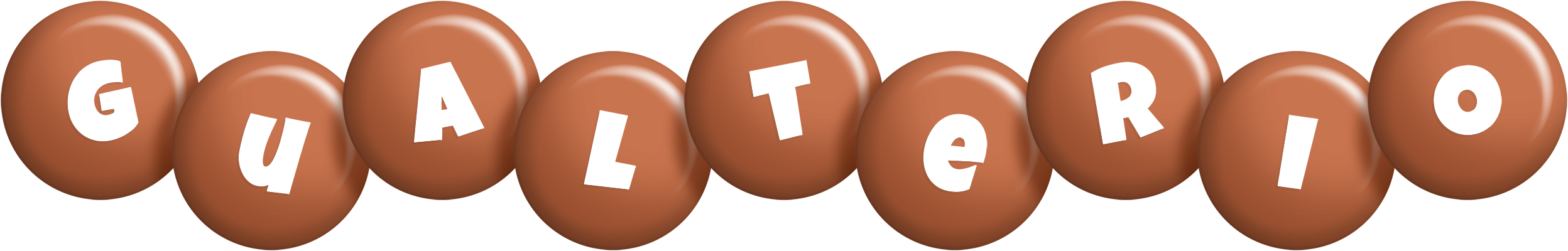 Gualterio candy-brown logo