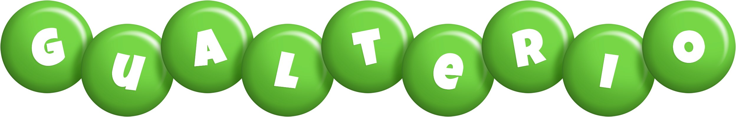 Gualterio candy-green logo