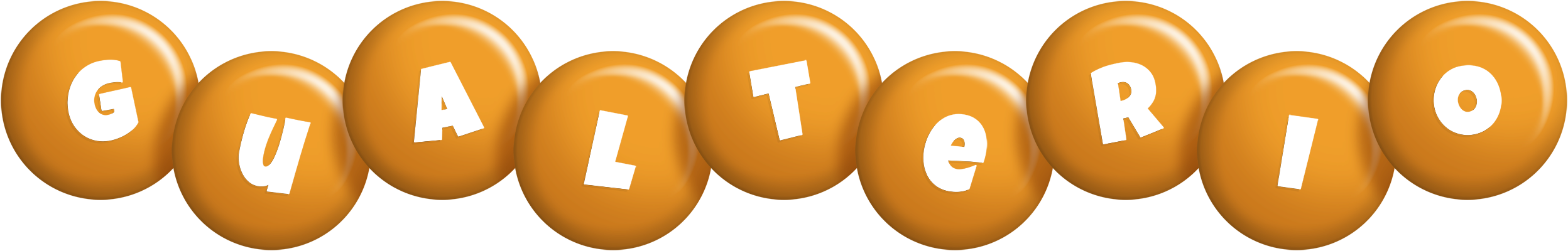Gualterio candy-orange logo