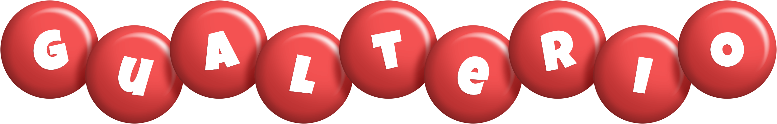 Gualterio candy-red logo