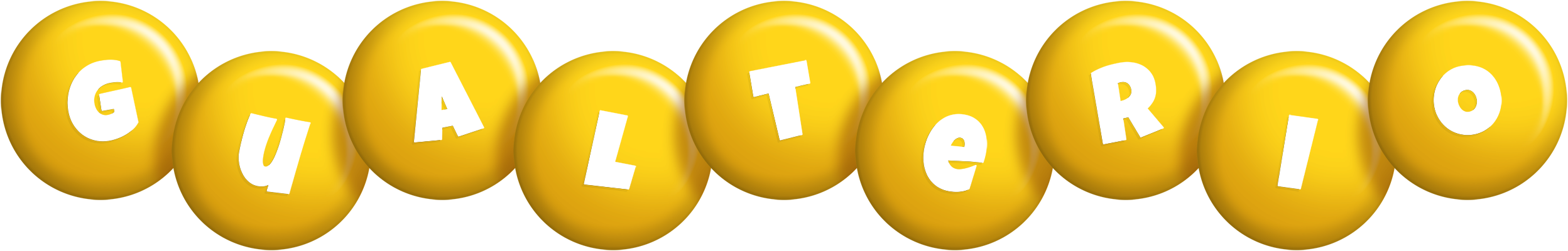 Gualterio candy-yellow logo