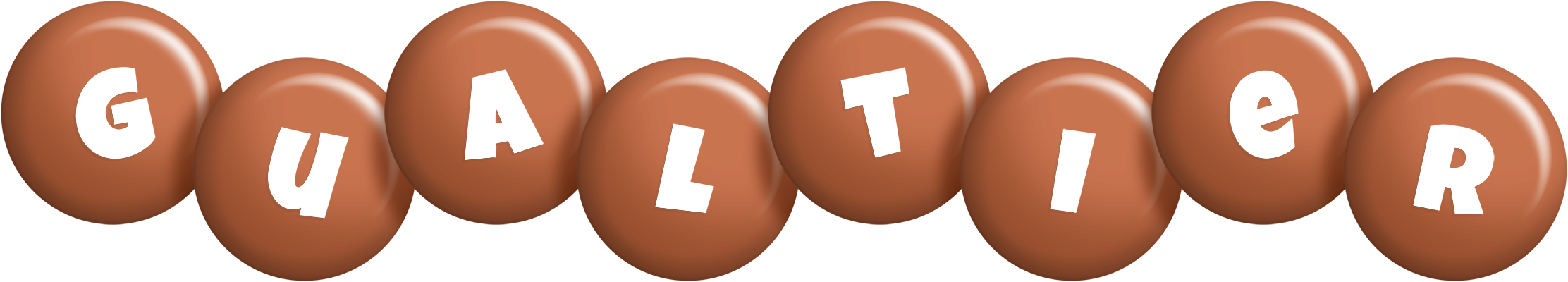 Gualtier candy-brown logo