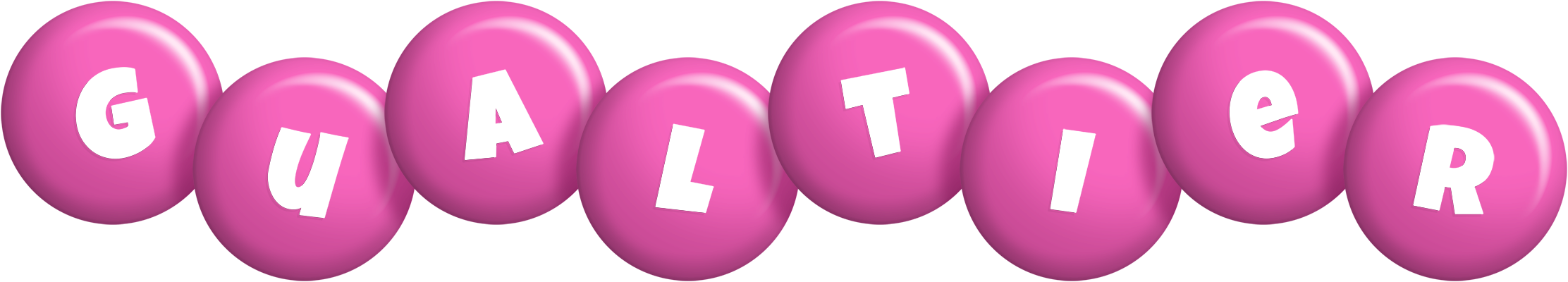 Gualtier candy-pink logo