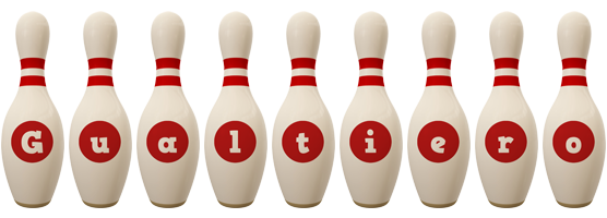 Gualtiero bowling-pin logo