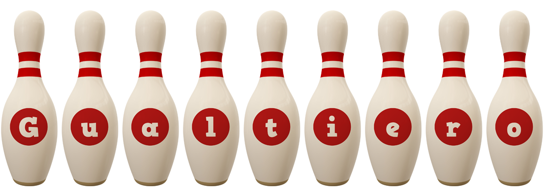 Gualtiero bowling-pin logo