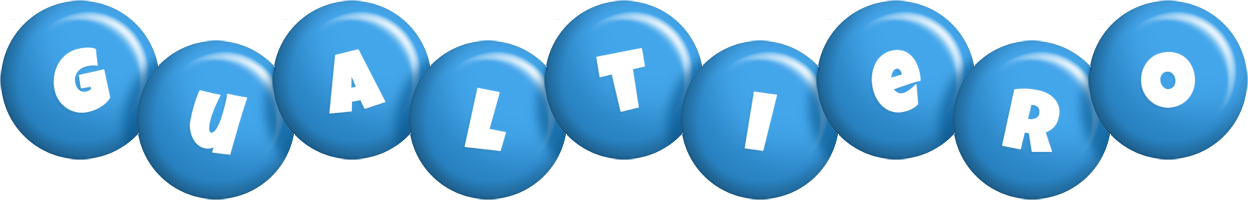 Gualtiero candy-blue logo