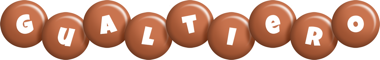 Gualtiero candy-brown logo