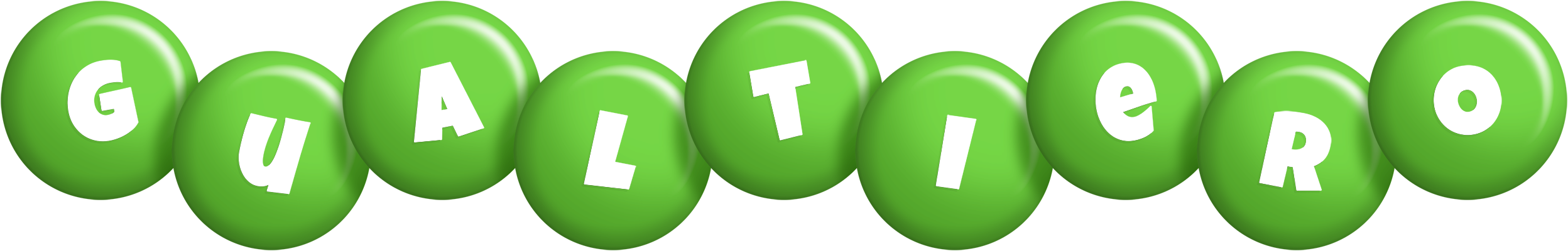 Gualtiero candy-green logo