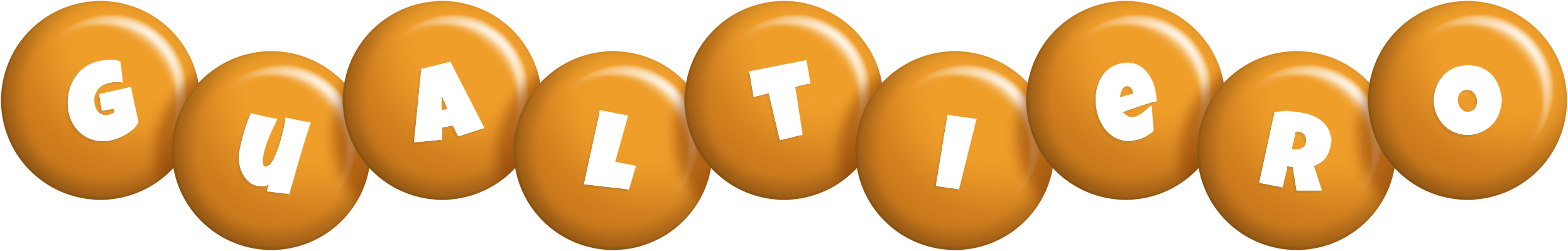 Gualtiero candy-orange logo