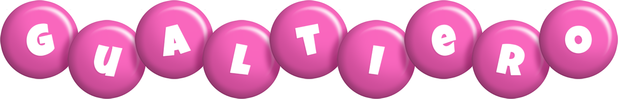 Gualtiero candy-pink logo