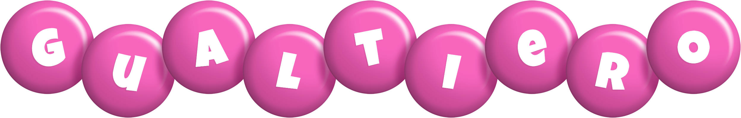 Gualtiero candy-pink logo