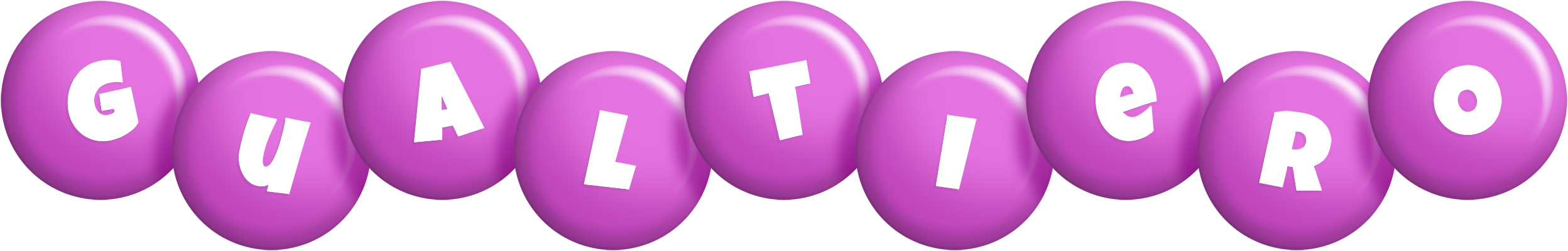 Gualtiero candy-purple logo