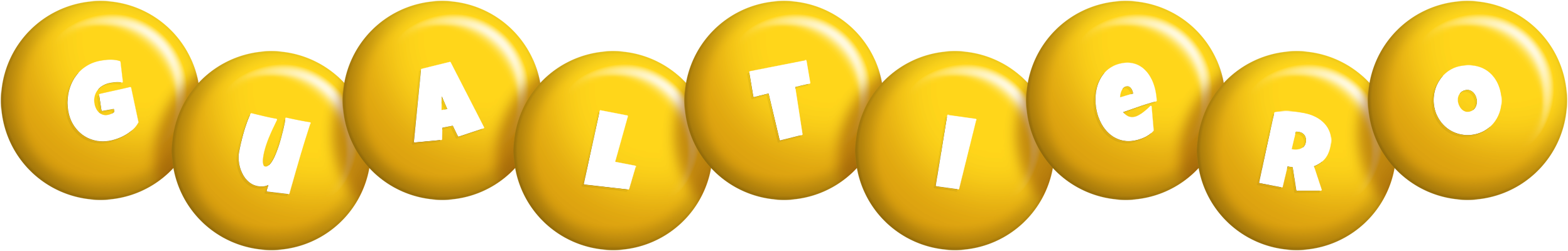 Gualtiero candy-yellow logo