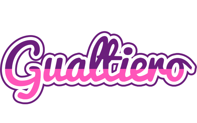 Gualtiero cheerful logo