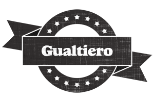 Gualtiero grunge logo
