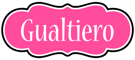 Gualtiero invitation logo