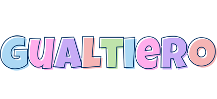 Gualtiero pastel logo