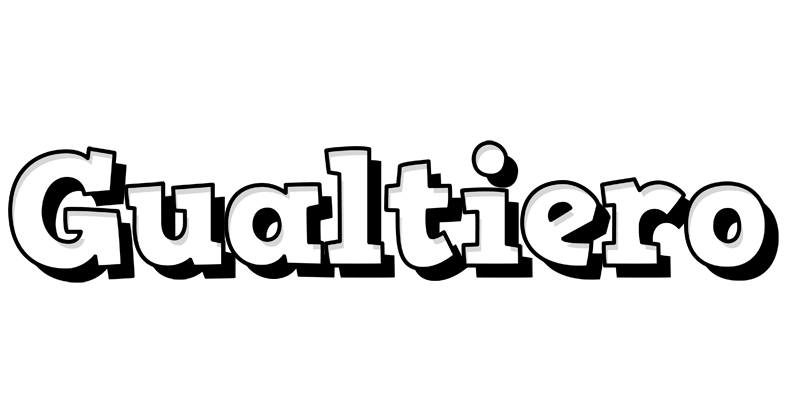 Gualtiero snowing logo