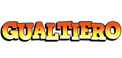Gualtiero sunset logo