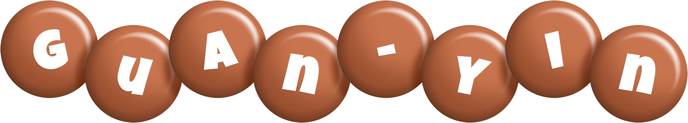 Guan-Yin candy-brown logo