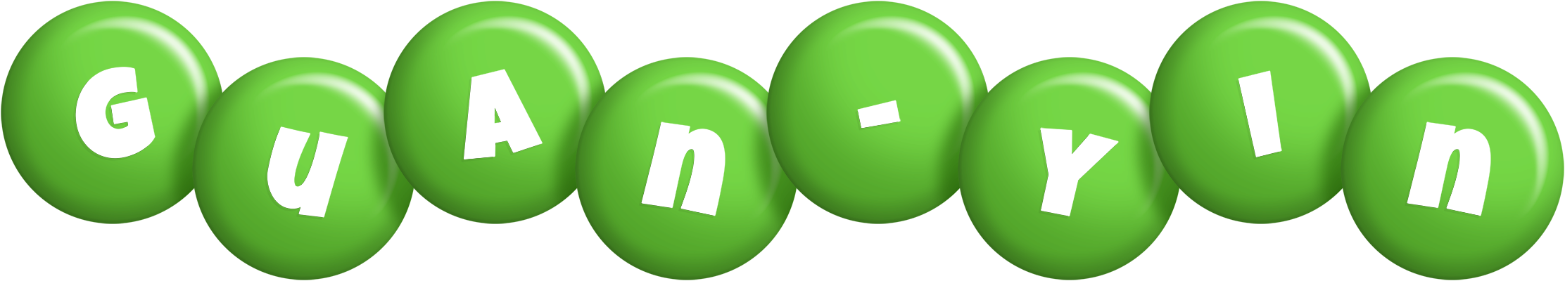 Guan-Yin candy-green logo
