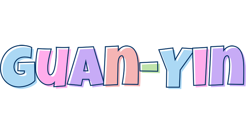 Guan-Yin pastel logo