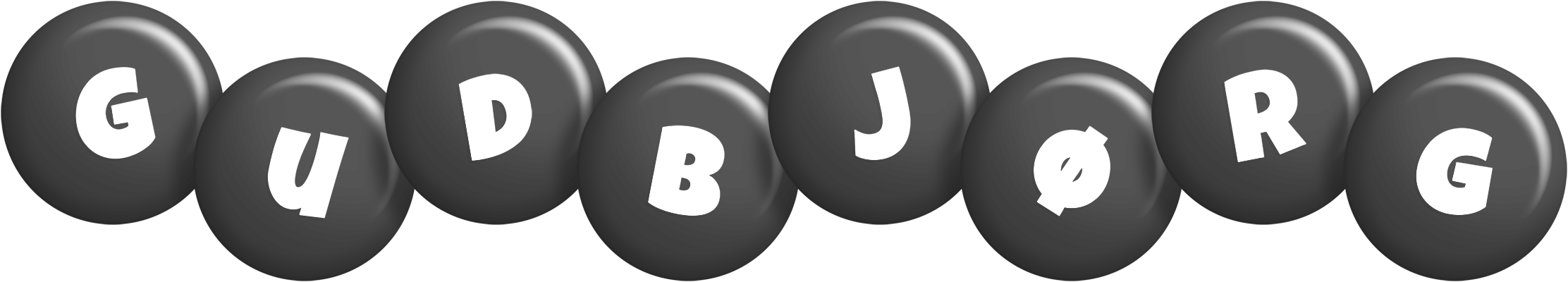 Gudbjørg candy-black logo