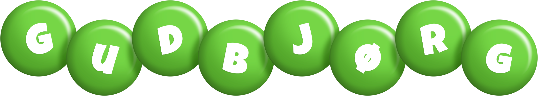 Gudbjørg candy-green logo