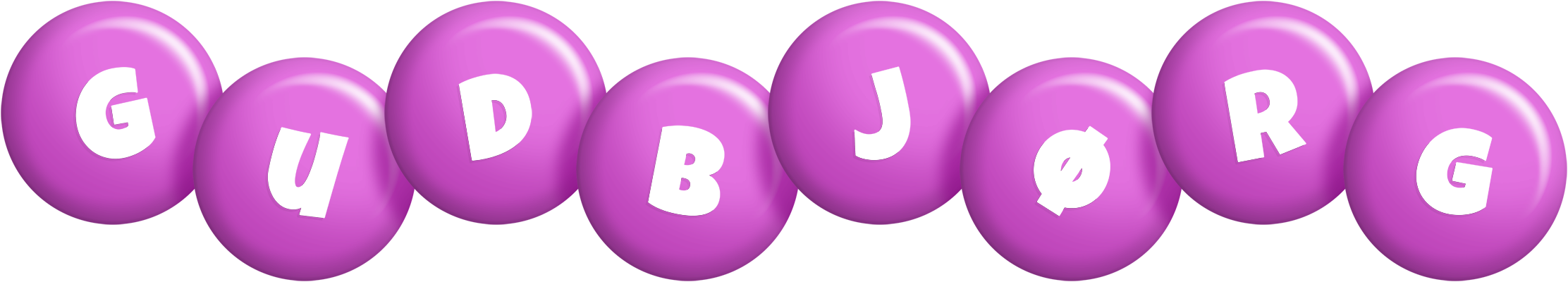 Gudbjørg candy-purple logo
