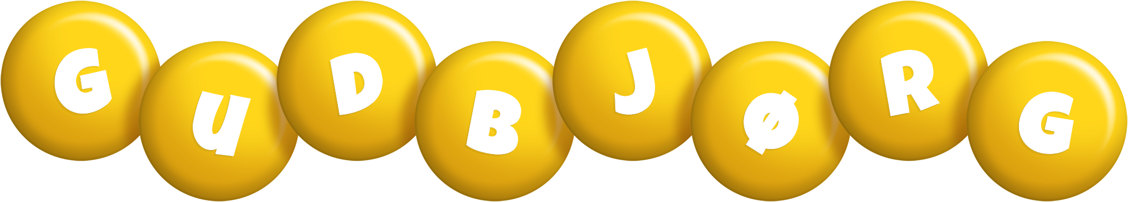 Gudbjørg candy-yellow logo