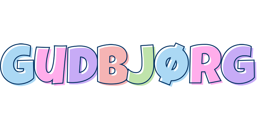 Gudbjørg pastel logo