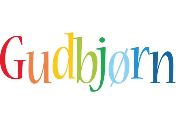 Gudbjørn birthday logo