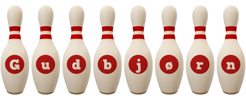 Gudbjørn bowling-pin logo
