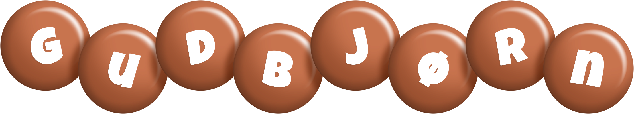 Gudbjørn candy-brown logo