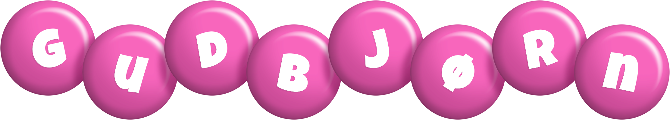 Gudbjørn candy-pink logo