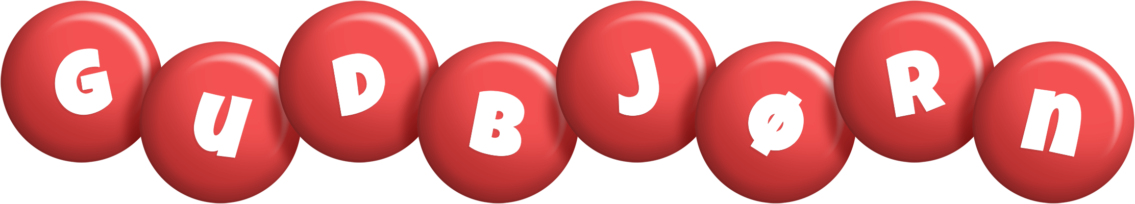 Gudbjørn candy-red logo
