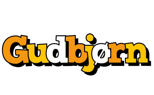 Gudbjørn cartoon logo
