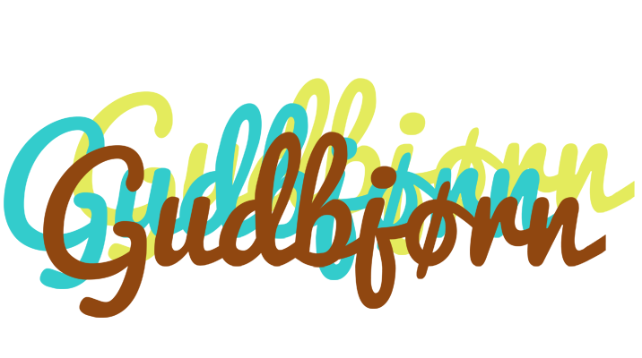 Gudbjørn cupcake logo