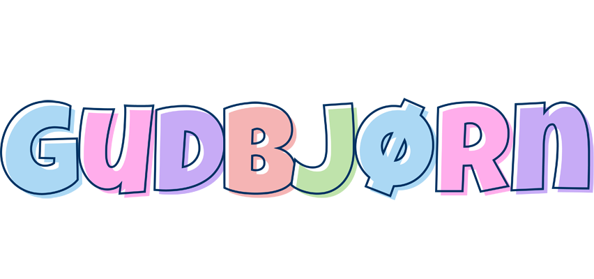 Gudbjørn pastel logo