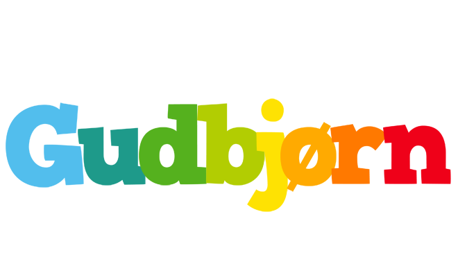 Gudbjørn rainbows logo