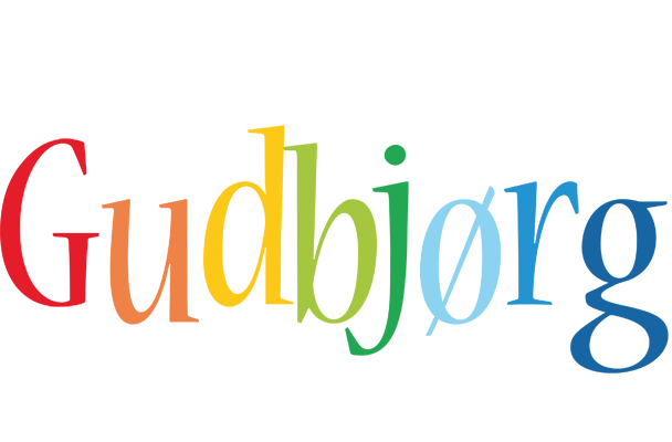 Gudbjørg birthday logo