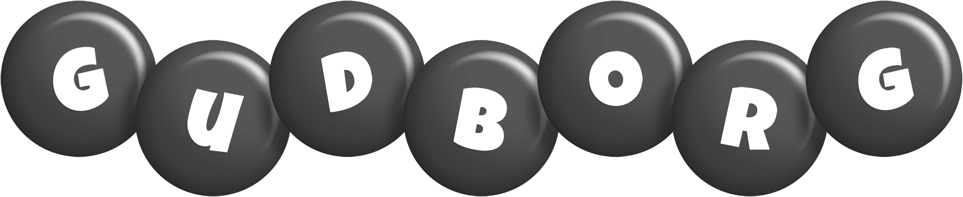 Gudborg candy-black logo
