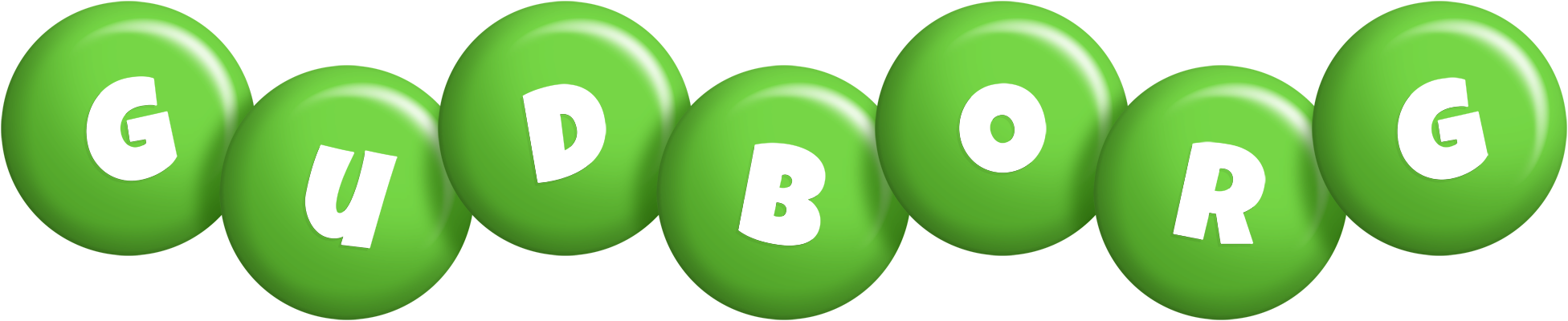 Gudborg candy-green logo