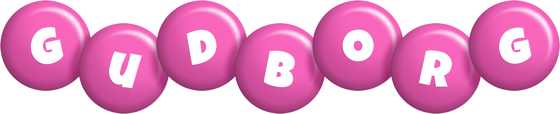 Gudborg candy-pink logo