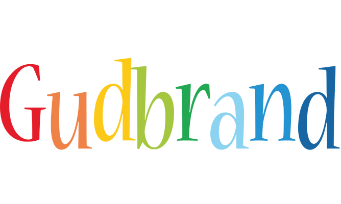 Gudbrand birthday logo