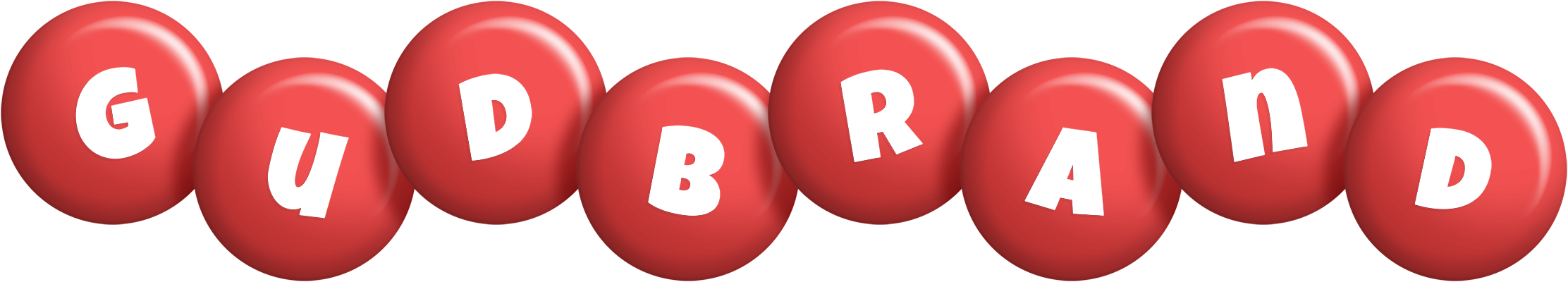 Gudbrand candy-red logo