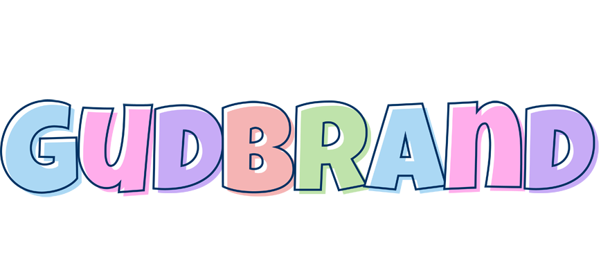 Gudbrand pastel logo