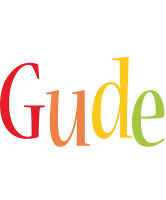 Gude birthday logo