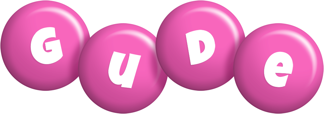 Gude candy-pink logo