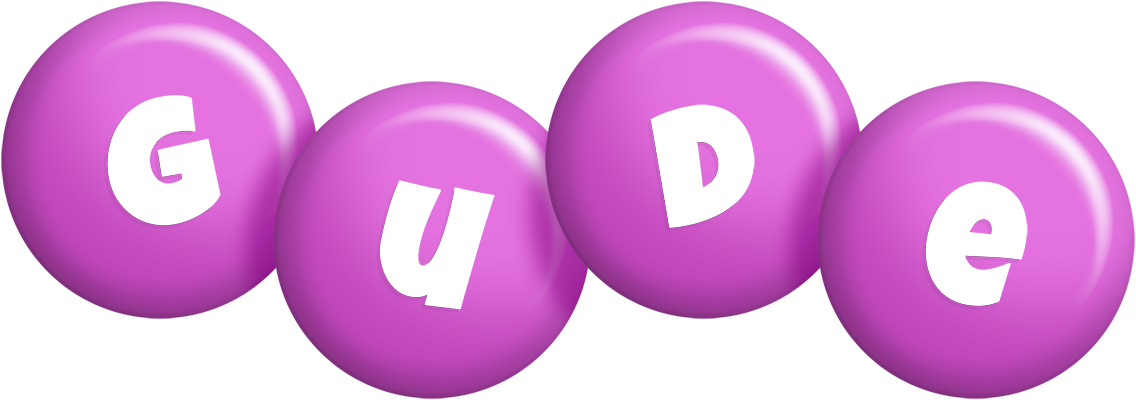 Gude candy-purple logo